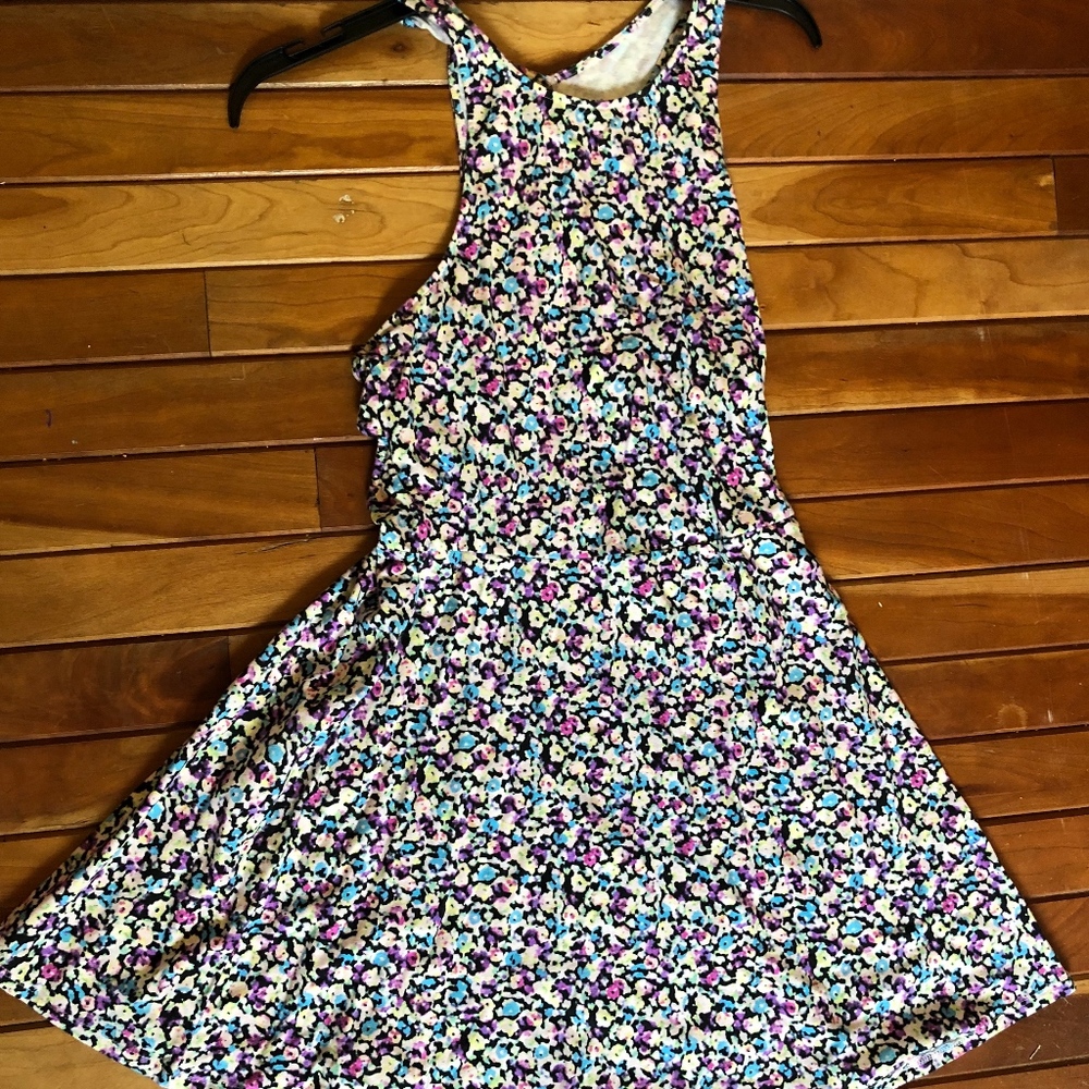 American Eagle floral skater dress